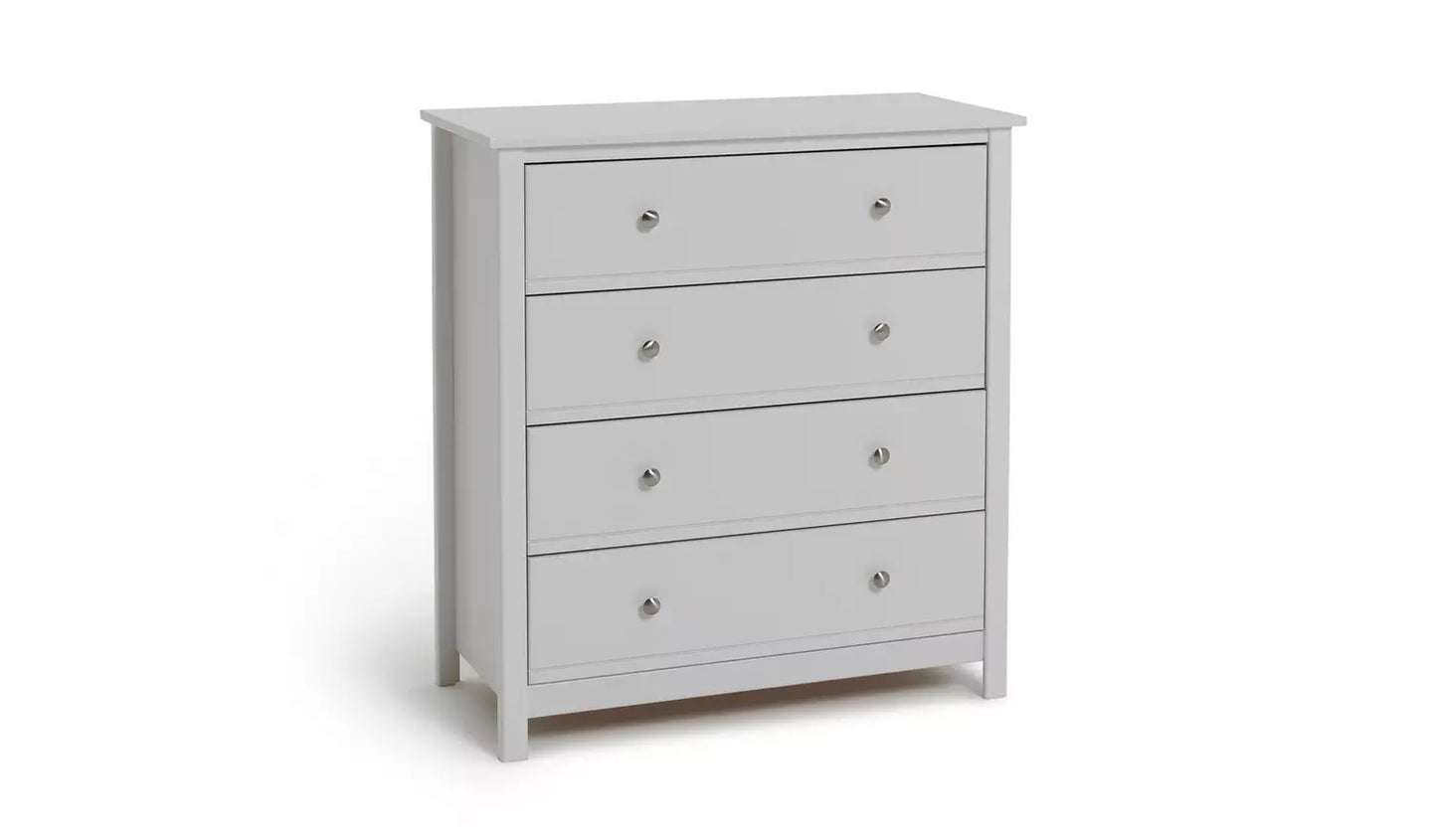 Assembled Habitat Brooklyn 4 Chest of Drawers - White